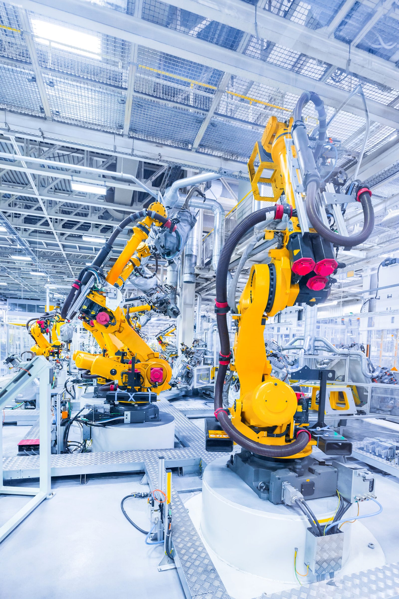 robots in a car plant